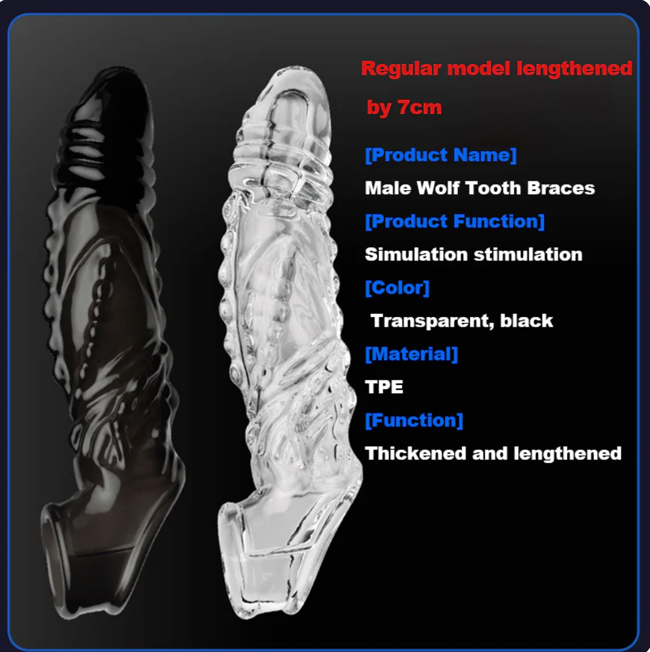 Bigger. Harder. Wilder. The Explosive Vibrating Wolf-Tooth Crystal Sleeve